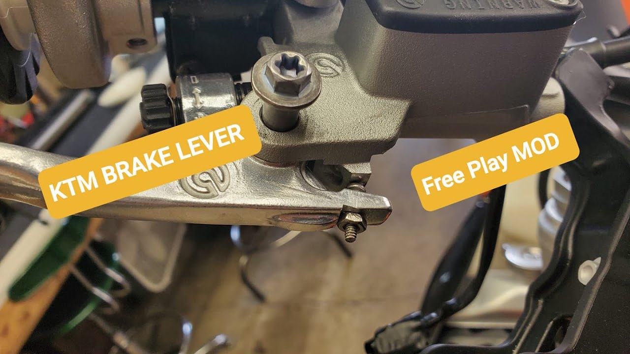 KTM 350 EXC-F OEM Brake lever free-play mod