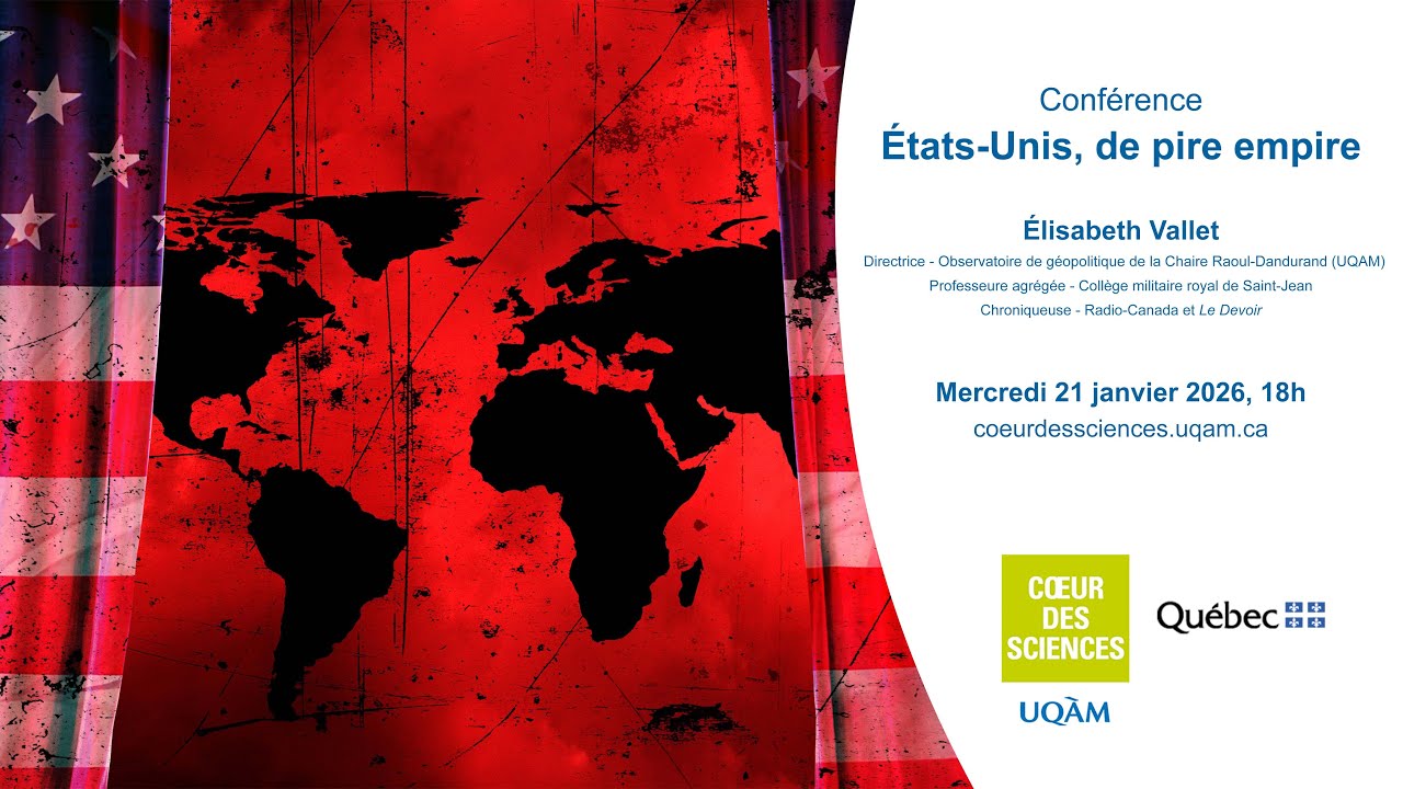 Conférence - États-Unis, de pire empire - Mercredi 21 janvier 2026