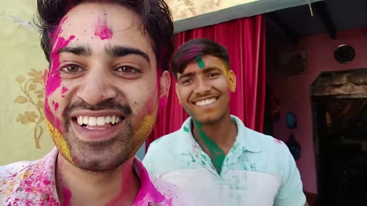 Vlog Day 39/365 “Bhabhi Ko Rang Lagaya😎 | Holi Celebration Full Masti | Family Holi Vlog”Happy Holi🥳