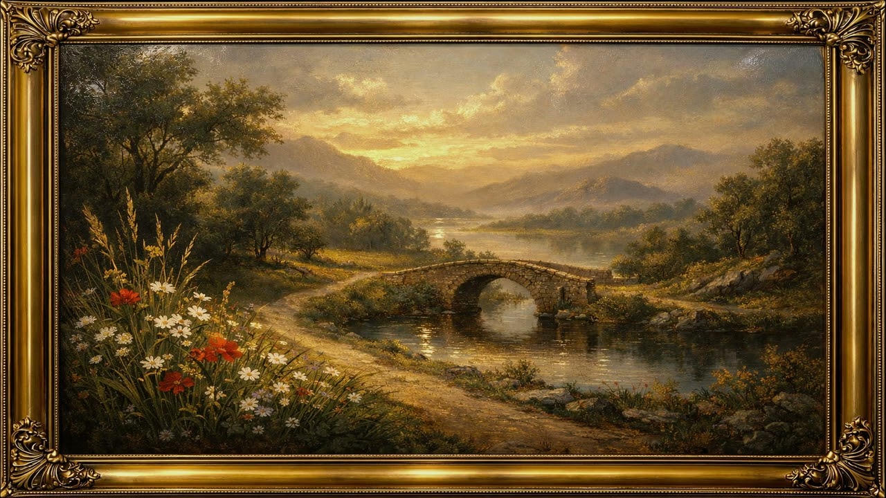 8 Hour Landscape Framed Artwork | TV Wall & Home Decor Ambience