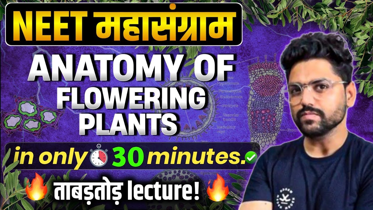 NEET महासंग्राम🔥| ANATOMY OF FLOWERING PLANTS | Neet 2024