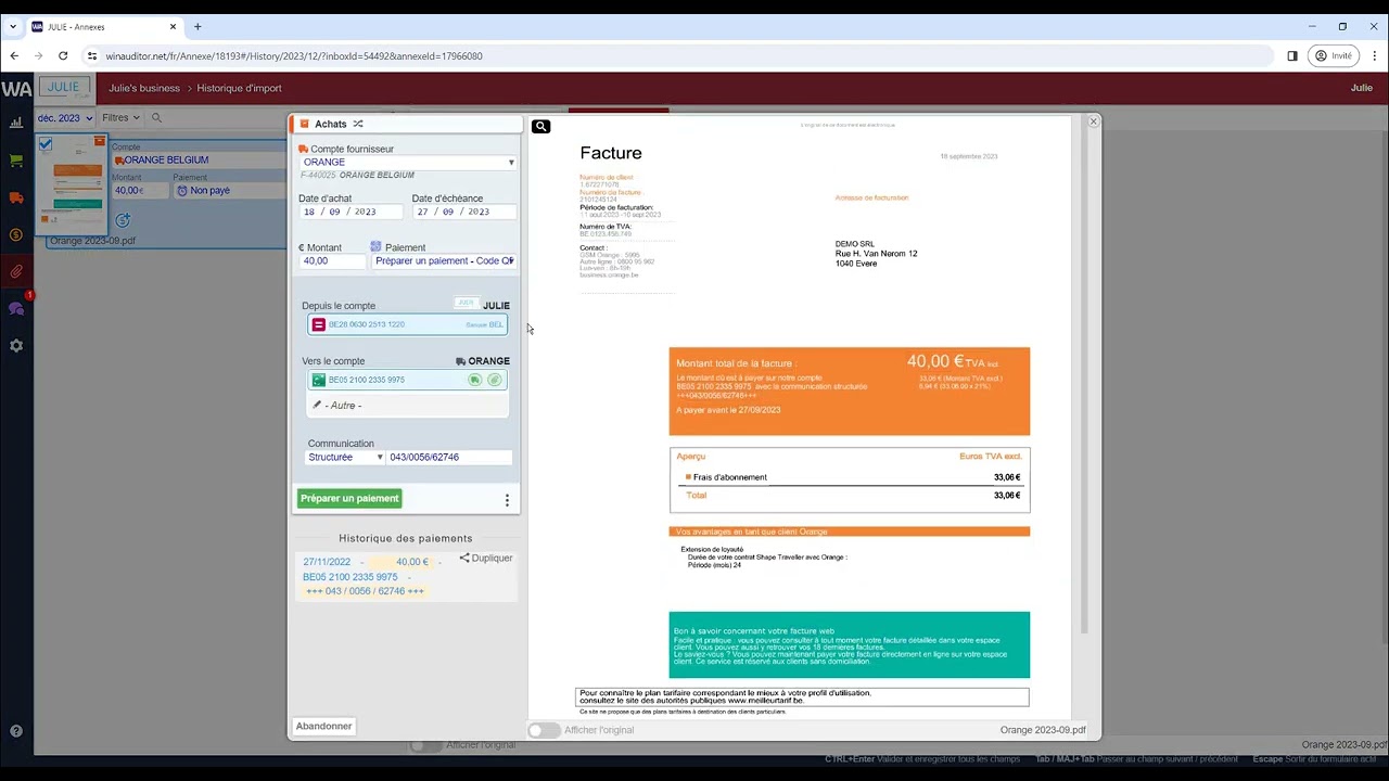 WinAuditor pour les entrepreneurs