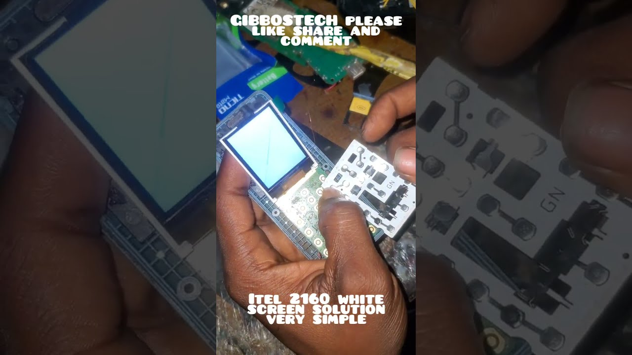 itel 2160 white screen display solution 100pec very easy 👌 😀 👏 😎