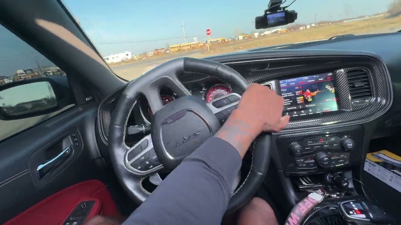 DODGE CHARGER WIDEBODY HELLCAT POV DRIVE EXTREMELY LOUD WHINE 