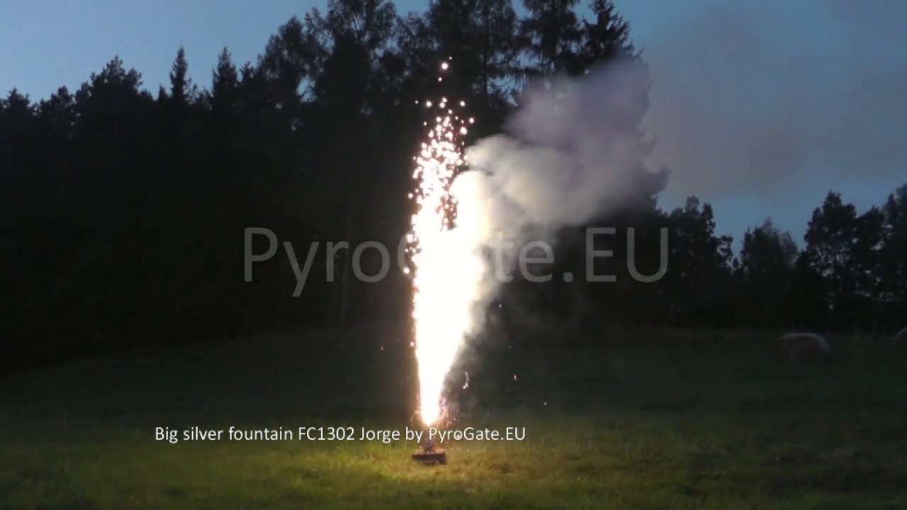 Big silver fountain FC1302 Jorge by PyroGate EU