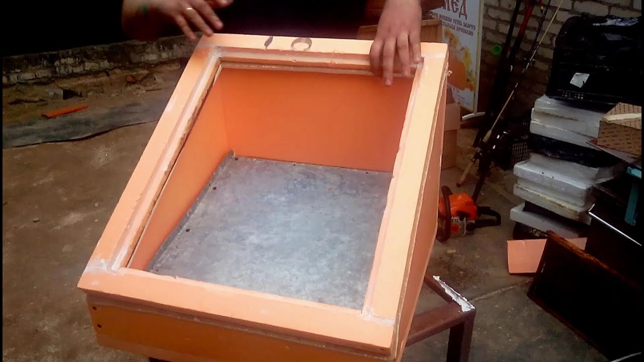 Солнечная воскотопка своими руками из пеноплекса  Solar extractors with their arms of foam polystyre