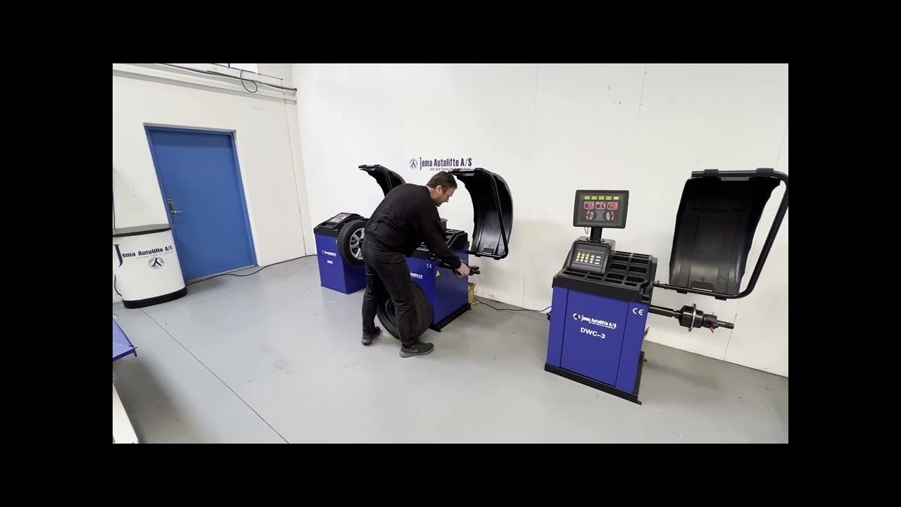 Jema wheel balancer DWC-2 - Balancing steel rim