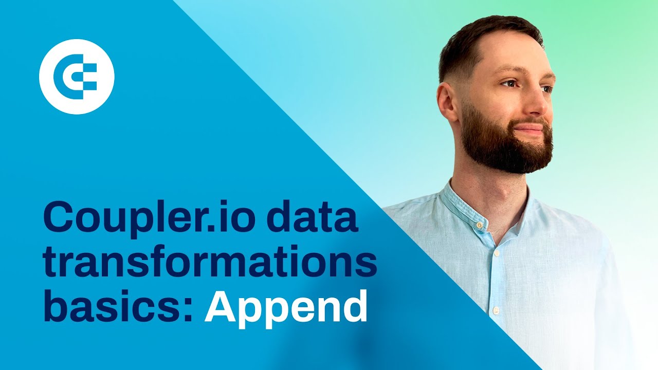 Data transformations basics: Append