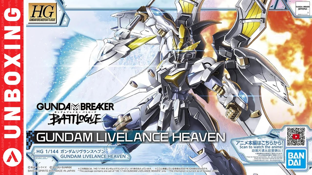 HG Gundam Livelance Heaven ASMR Unboxing | Gunpla Unboxing | HG Gundam Breaker Battlogue Livelance