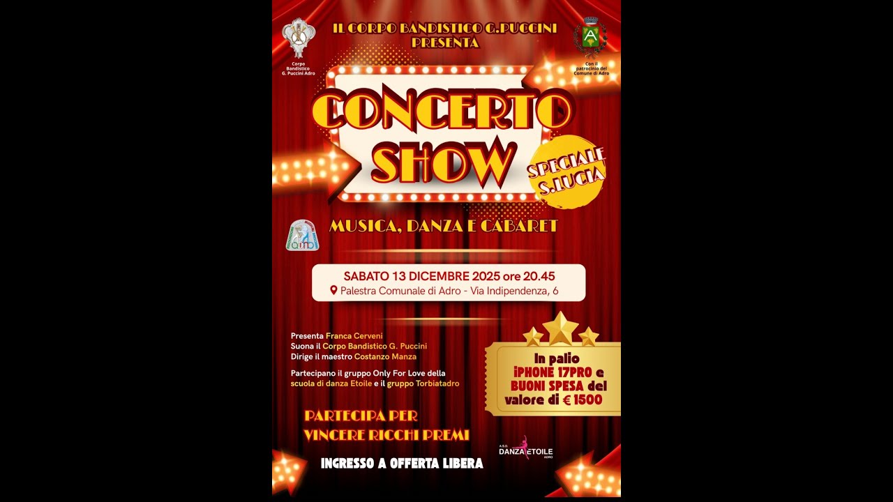 Corpo Bandistico G. Puccini: Concerto Show 2025