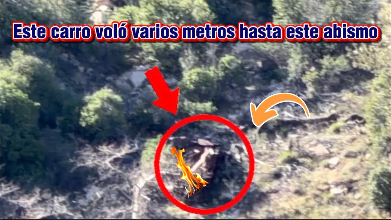 Este carro bolo varios metros hasta este aviso