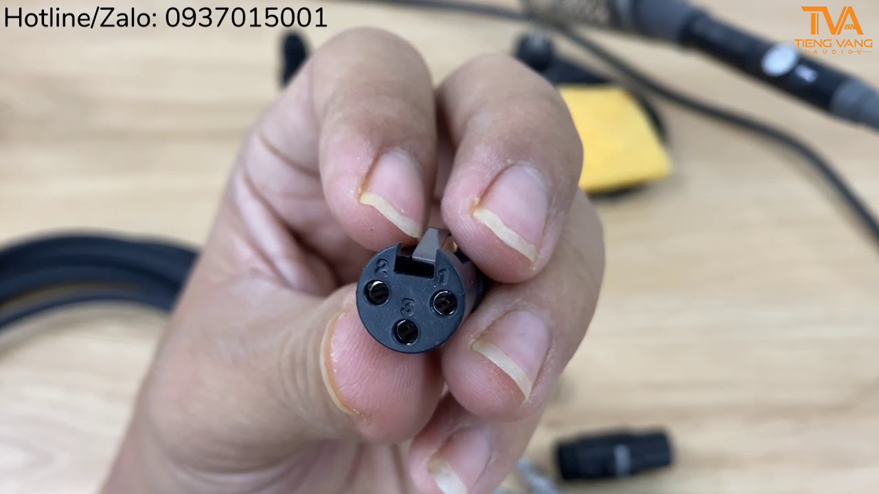 Cách hàn dây 2 đầu Canon đực - cái