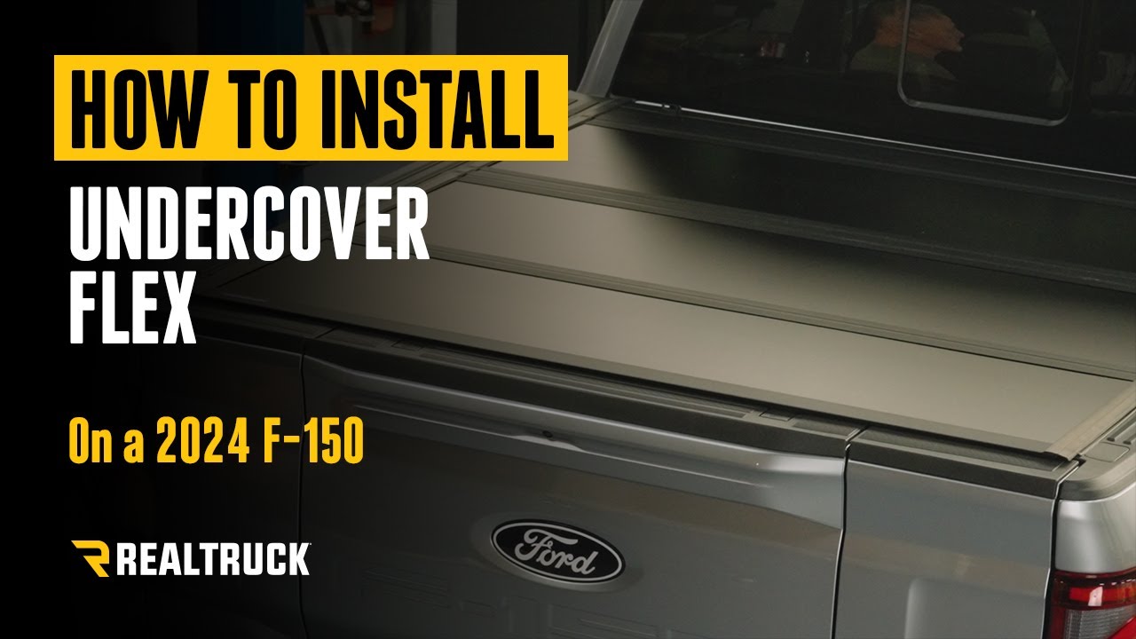 How to Install RealTruck UnderCover Flex Hard Folding Tonneau Cover on a 2024 Ford F-150