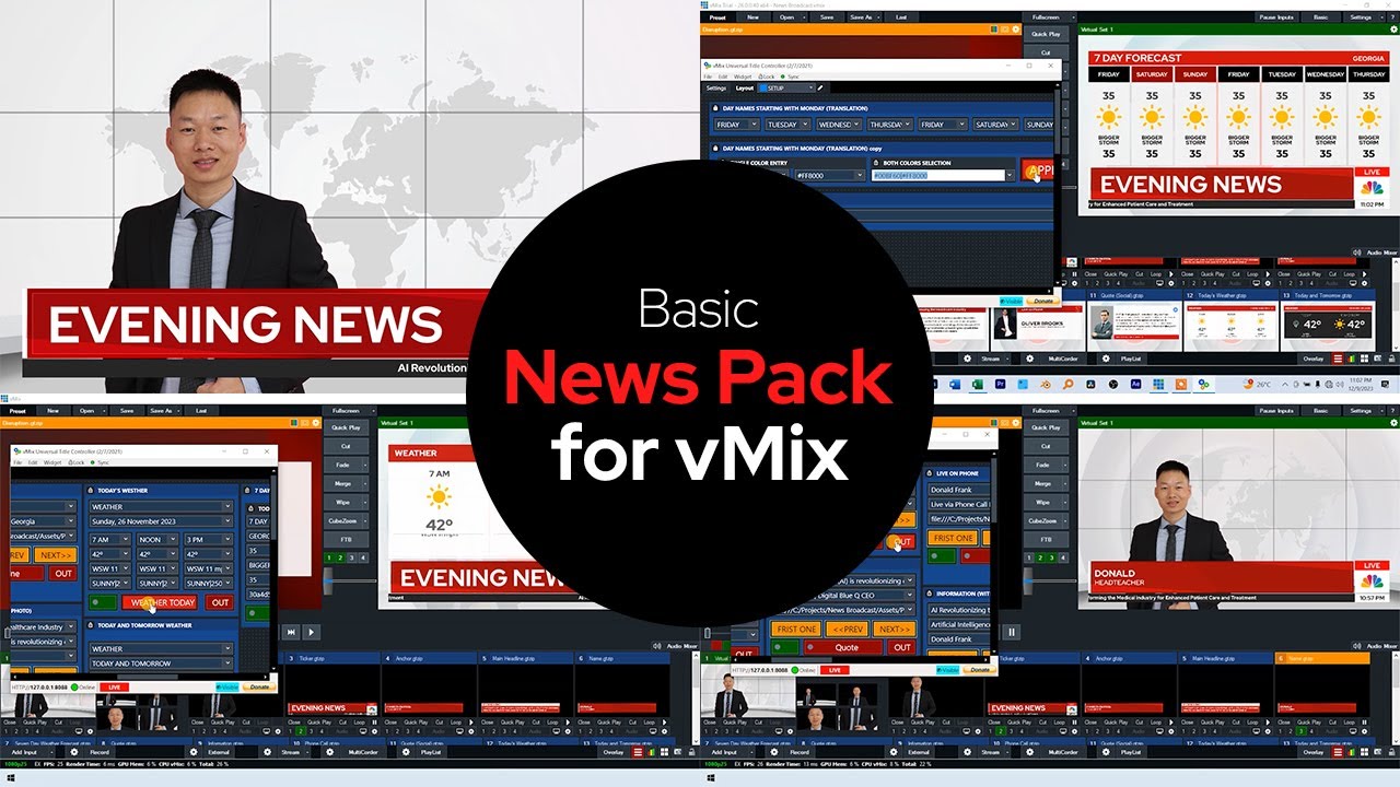 Essential News Graphics Pack for vMix (Now price slashed)
