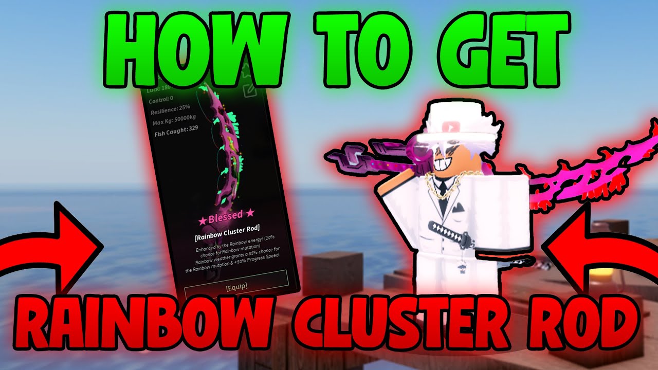Как получить RAINBOW CLUSTER ROD в Fisch &ndash; Fisch Rainbow Cluster Rod & Mutation Guide