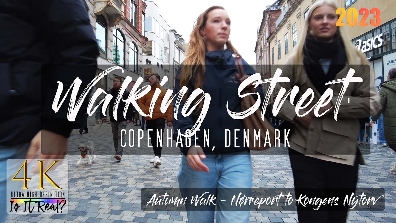 🇩🇰🏙 Copenhagen, Denmark | City Walk | Walking Street | N&oslash;rreport to Kongens Nytorv | 4K | Oct 2023
