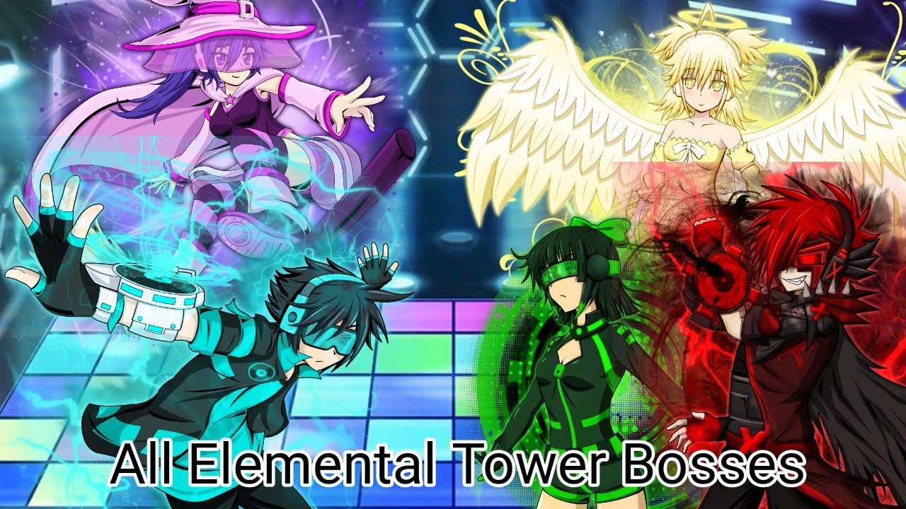Gacha Club: All Boss Fights in Elemental Towers (Excl. Corrupted Bella)