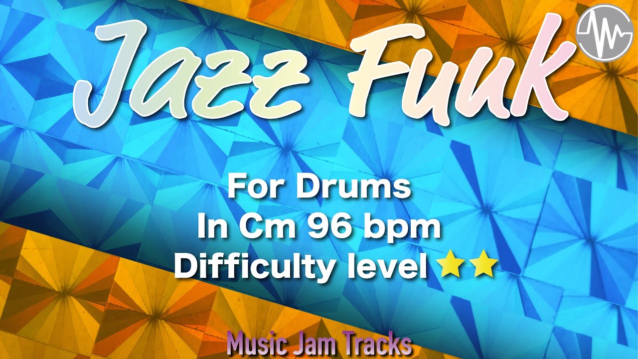 Jazz Funk Jam for【Drums】 C Minor 96bpm No Drums Backing Track
