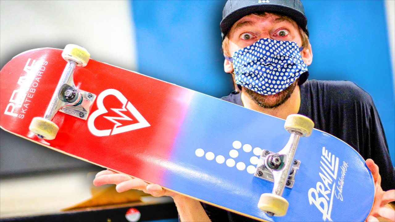 AARON KYRO SETS UP HIS FIRST BRAILLE SKATEBOARD!