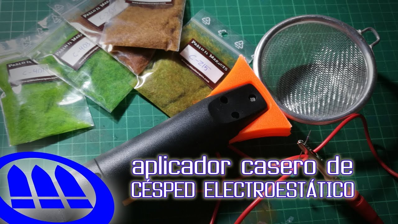 Como hacer tu propio aplicador de césped electrostático