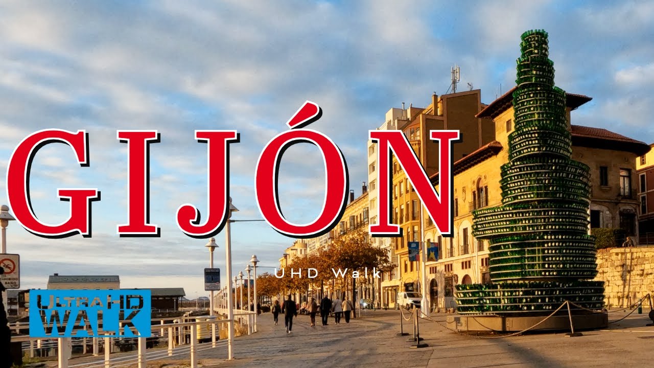 4K Gijón Walk 🇪🇸