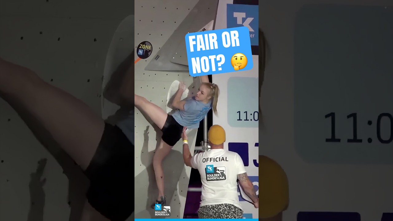 HELENE WOLF makes a small mistake that costs her 2nd place 🫠 | FINALE 2023 #climbing #shorts