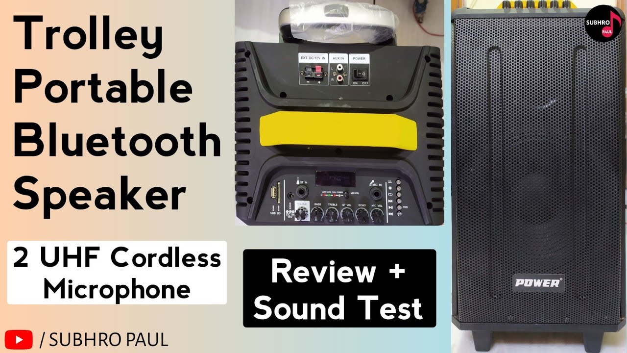 Bluetooth-колонка на колесиках с беспроводным микрофоном UHF | Караоке-система, обзор и тест звука