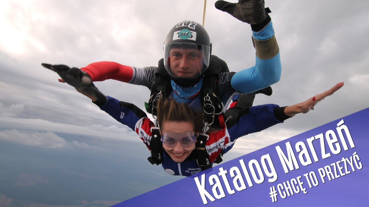 Katalog Marzeń Skok ze spadochronem Natalii z 4200 m. w Pl Strefa Silesia Gliwice | 4K |