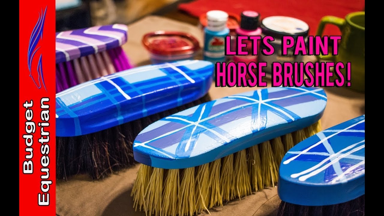 How To Paint Your Horse Grooming Brushes