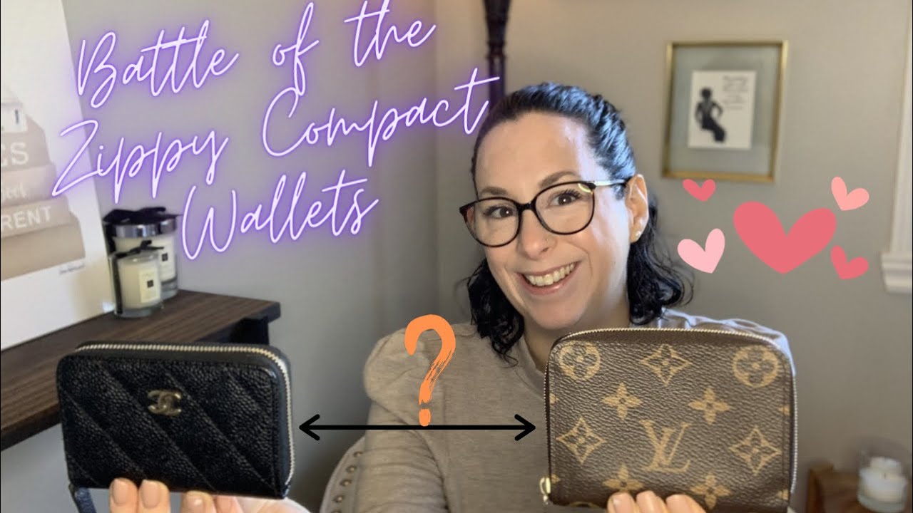 Battle of the Zippy Compact Wallets! | Chanel🖤  | Louis Vuitton 💛