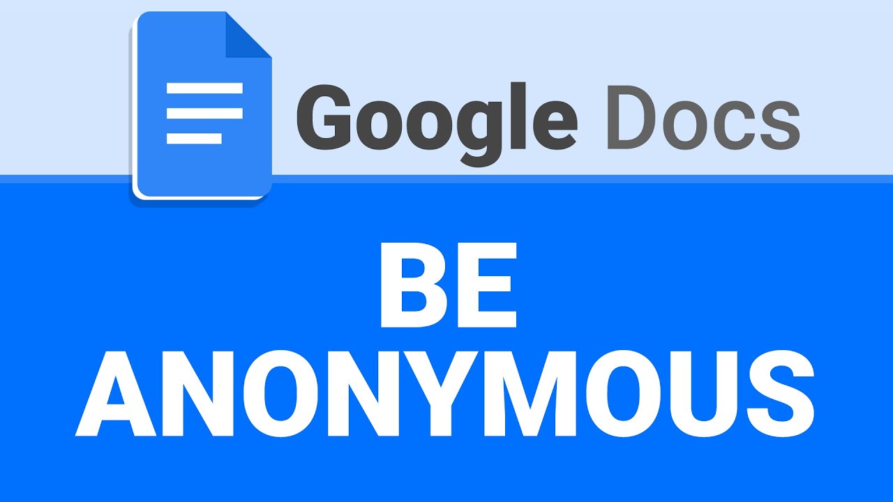 How To Be Anonymous in Google Docs | Stay Anonymous While Collaborating | Google Docs Tutorial