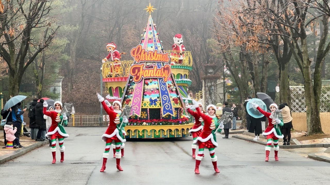 [4K]에버랜드 2025 블링블링 X-mas 퍼레이드