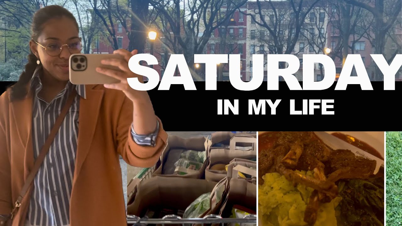 Saturday in My Life as an Entrepreneur in NYC | Grocery Shopping, Cooking, and Date Night