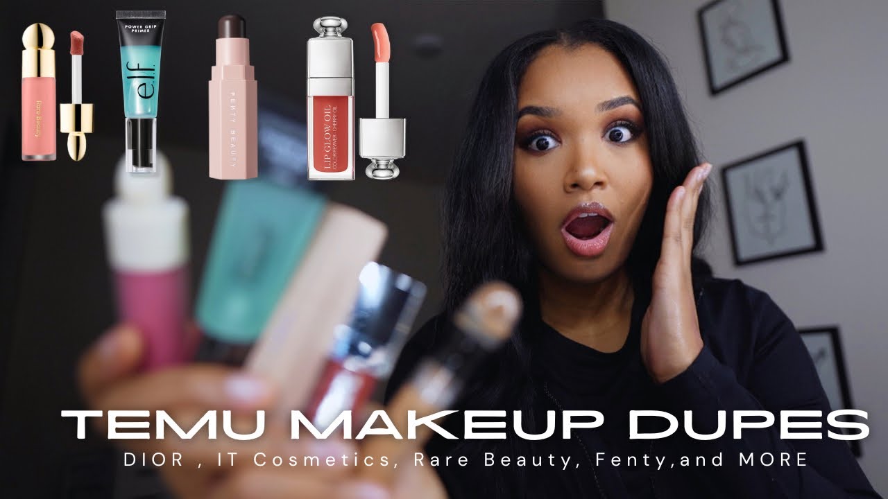 GRWM | Temu Makeup Dupes : Dior, Fenty, Rare Beauty, Charlotte Tilbury
