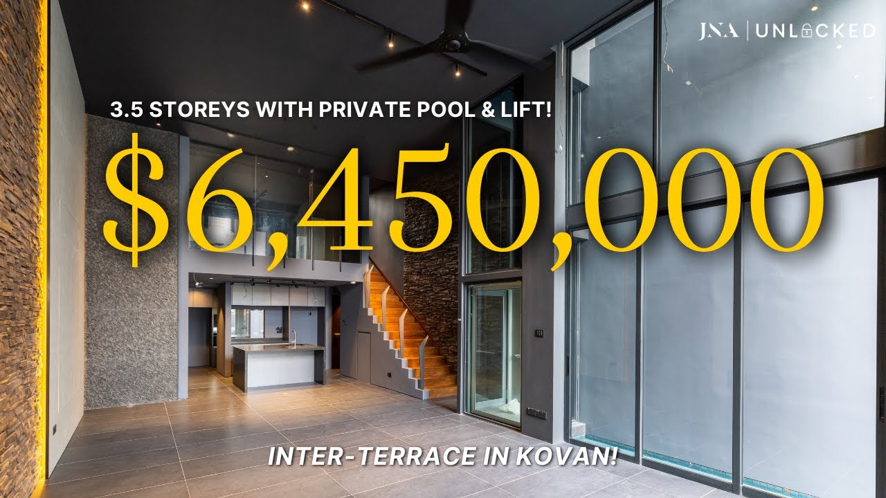 Совершенно новый дом с террасой, собственным бассейном и лифтом | Kovan Luxury Rebuild Tour