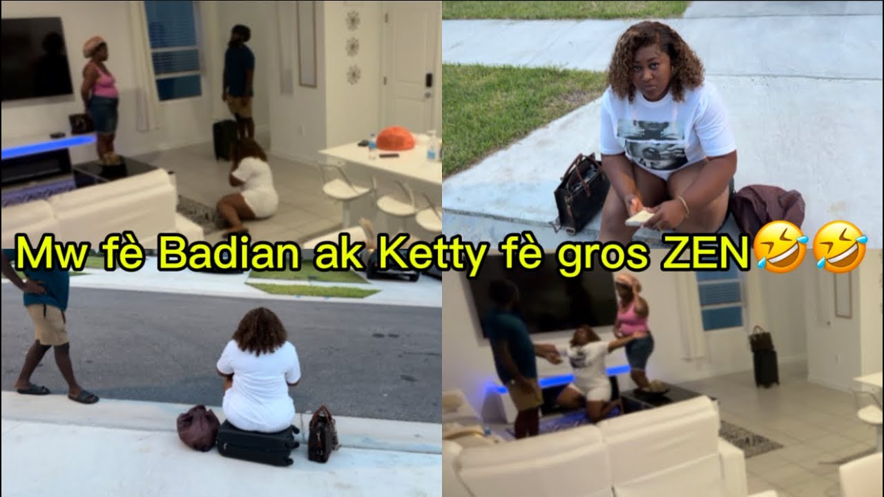 Mw mete Badiana ak zanmil kettya nan zen Kettya kriye li kite Kay la🤣🤣