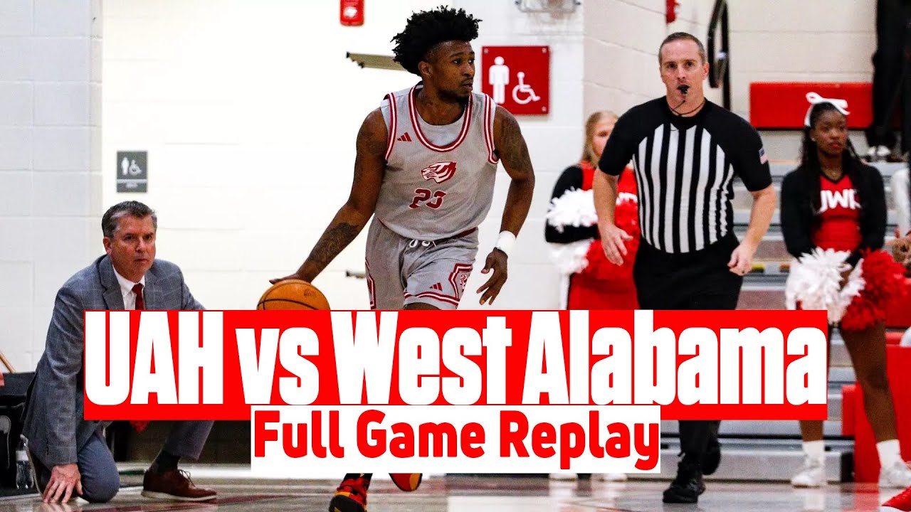 UAH vs West Alabama Men's Basketball Full Game Replay | 2025 Gulf South Basketball