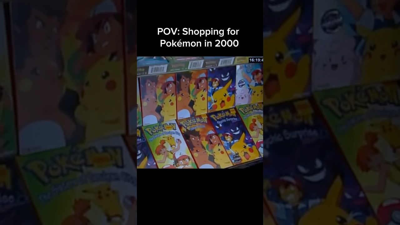 Shopping for Pok&eacute;mon in the 2000s hit different #nostalgia #pokemon #childhood #gaming #shorts
