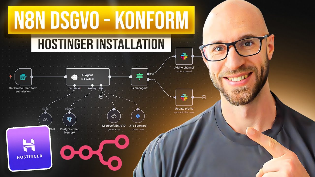 n8n selbst hosten - Schritt für Schritt DSGVO-konforme Installation auf Hostinger