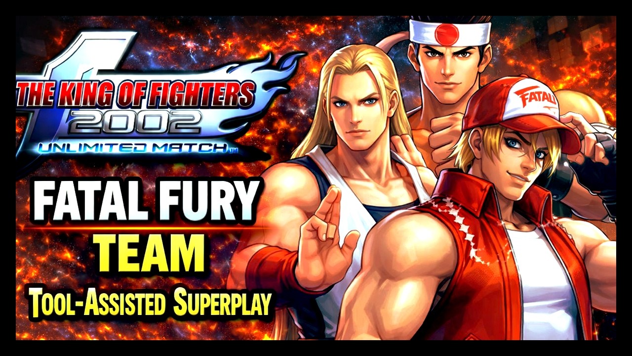 【TAS】KOF 2002 UNLIMITED MATCH (PS2) - FATAL FURY TEAM \ TERRY \ ANDY \JOE (1HP)