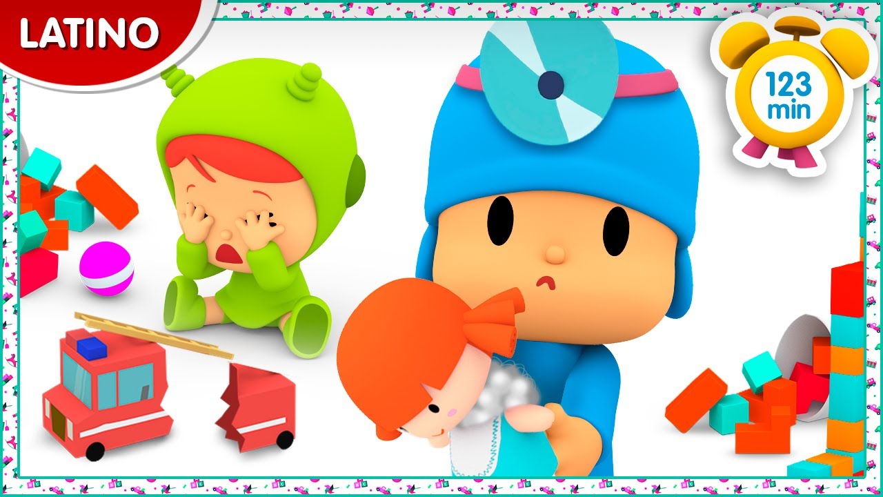 🧸️POCOYÓ ESPAÑOL LATINO ¡No llores! Pocoyo Arreglará Tu Muñeca123 min CARICATURAS y DIBUJOS ANIMADOS