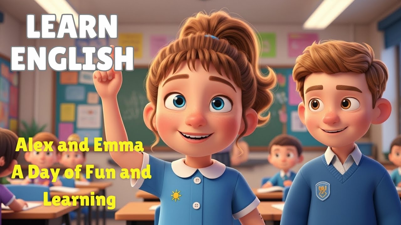 English Speaking Practice | Alex and Emma - A Day of Fun and Learning