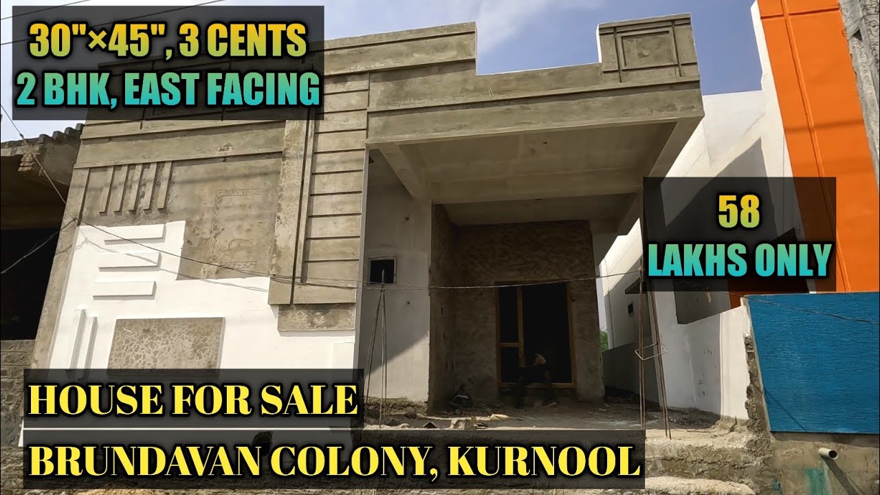 HOUSE FOR SALE || EAST FACING || 3 CENTS || 30