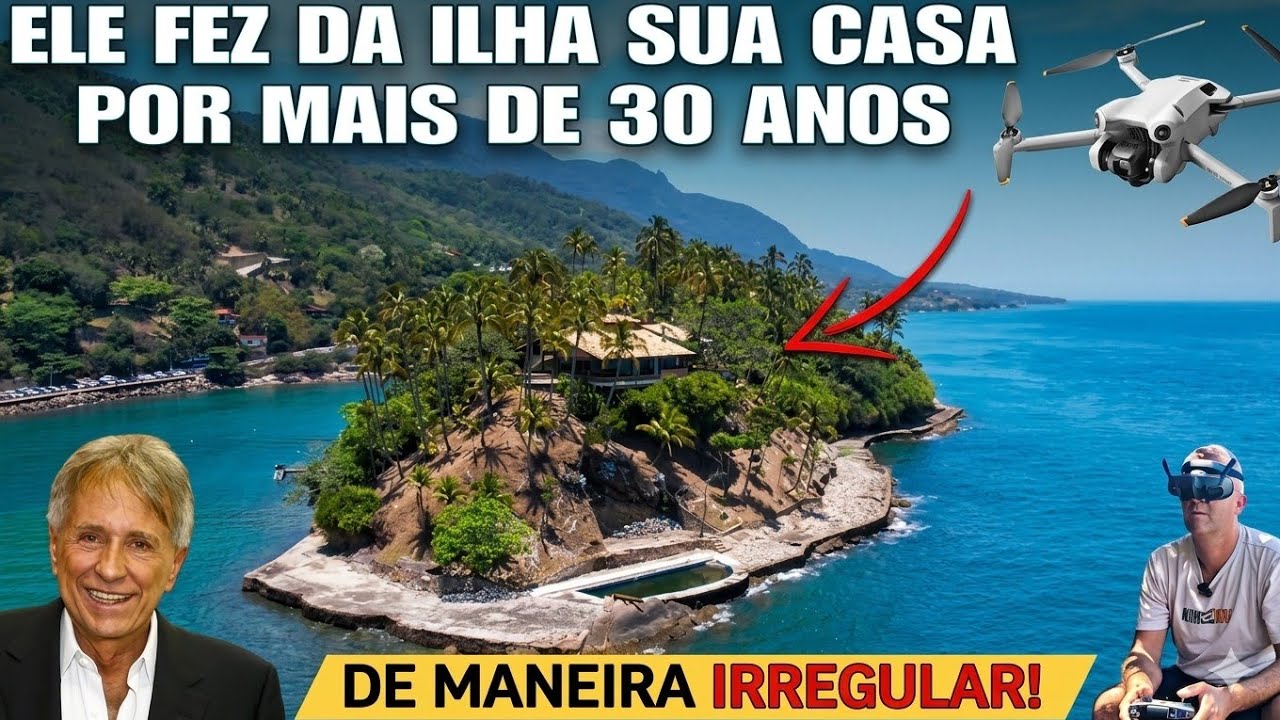Ilha transformada ilegalmente em refúgio de ex-político bilionário, no litoral de SP!