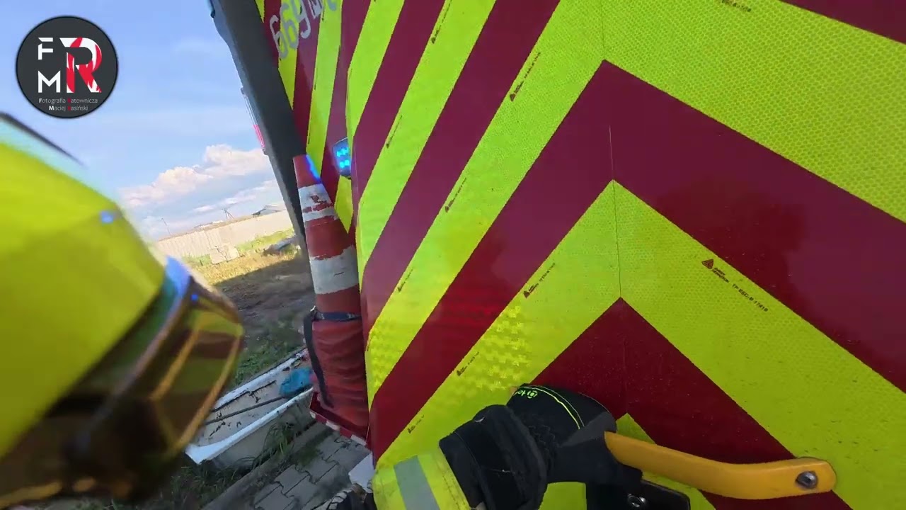 Pożar nieużytków Duchnice Ceramiczna
