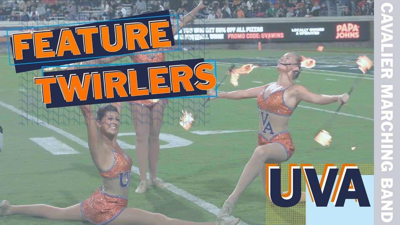Meet the Feature Twirlers of UVA's Cavalier Marching Band
