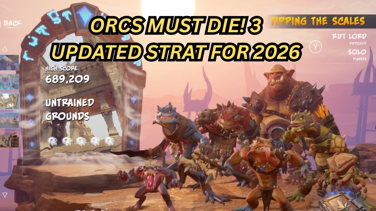 Orcs Must Die! 3 - Untrained Grounds - Rift Lord - Easy Five Skulls (updated 2026)