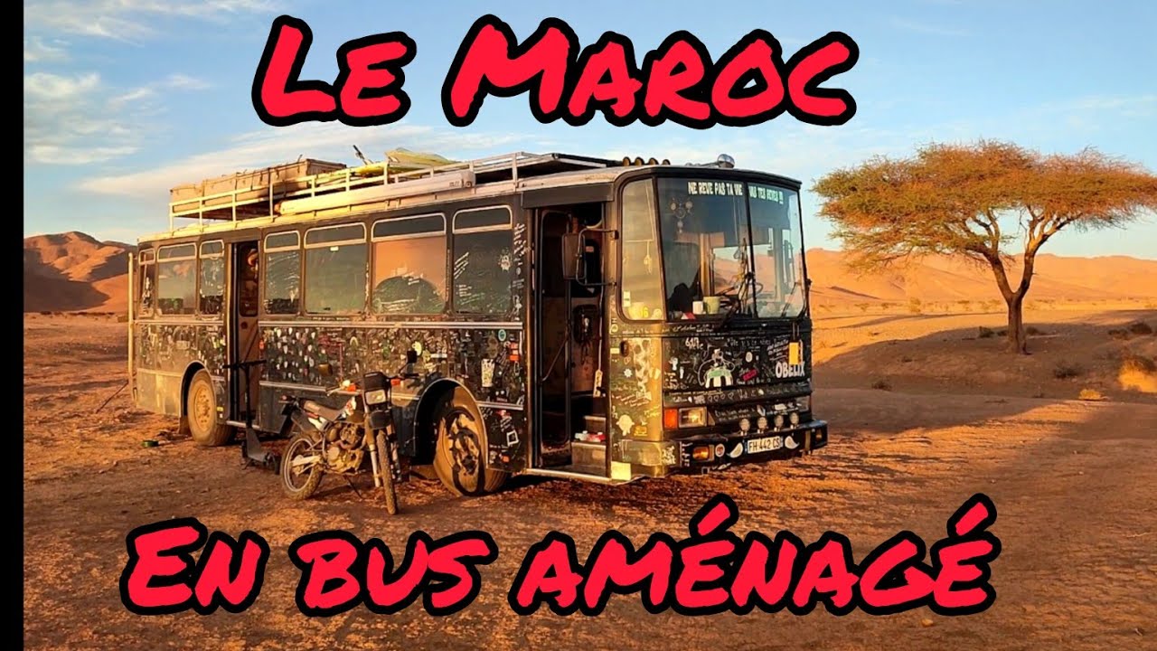 AFRIQUE MAROC Spot sauvage au Maroc c'est possible 👍👍👍 en bus aménagé 😉