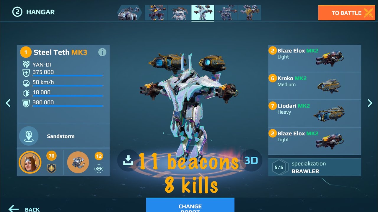 Nice game for Teth , domination mode ,War Robots Gameplay
