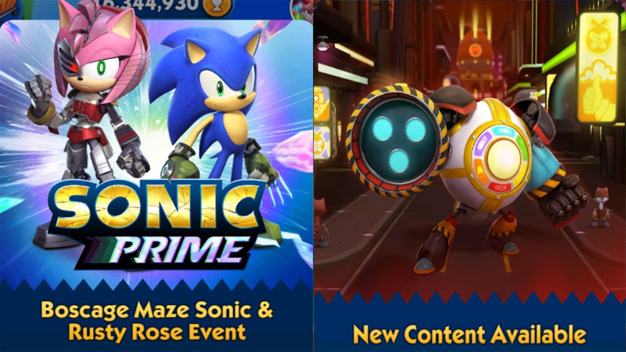 Sonic Dash - Sonic Prime's New Yoke City Map Event & New Boss Battle Dr. Babble Update Gameplay